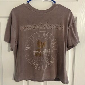 Woodstock Graphic Tee in Brown